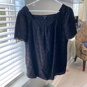 Black Talbots eyelet blouse
